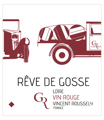 Etiquette Vin rouge Loire Rêve de gosse