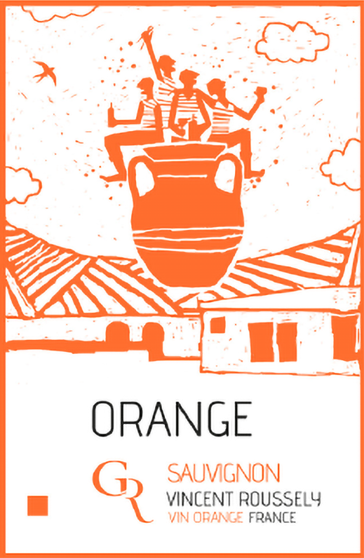 Étiquette orange