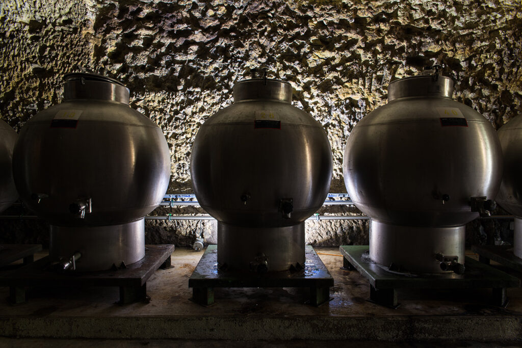 Vue de la cave Clos Roussely