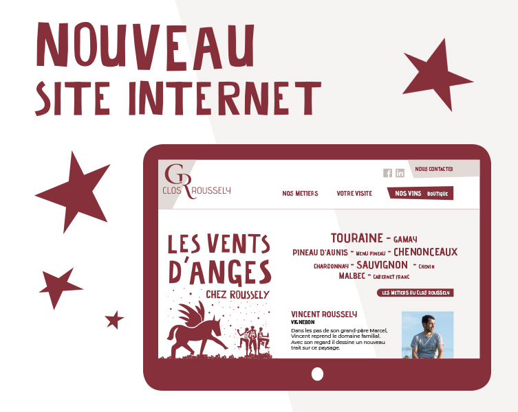 Image comportant le texte : nouveau site internet